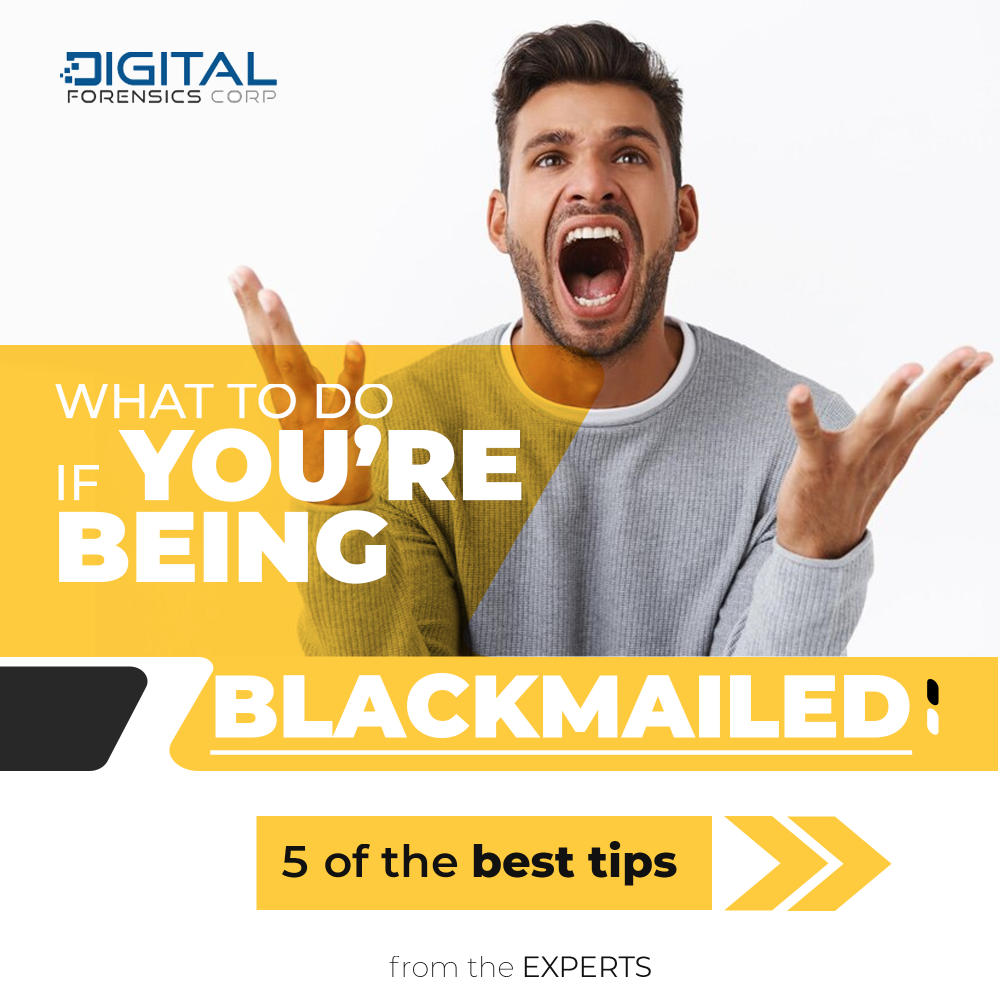 what to do if you re being blackmailed