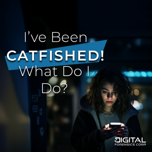 Young woman in a hoodie looking at her phone with a worried expression, realizing she's been catfished