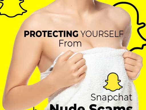 An photo of a woman struggling to maintain dignity while facing Snapchat nude scams.