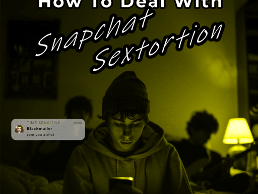 boy dreading answering a message from snapchat from his blackmailer dealing with snapchat sextortion.