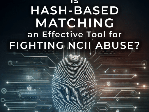 Image asks the question can hash-based matching fight against NCII.