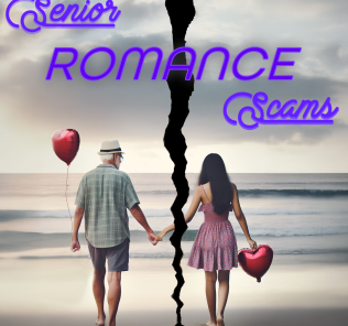 An image showing the impact of senior romance scams on their victims