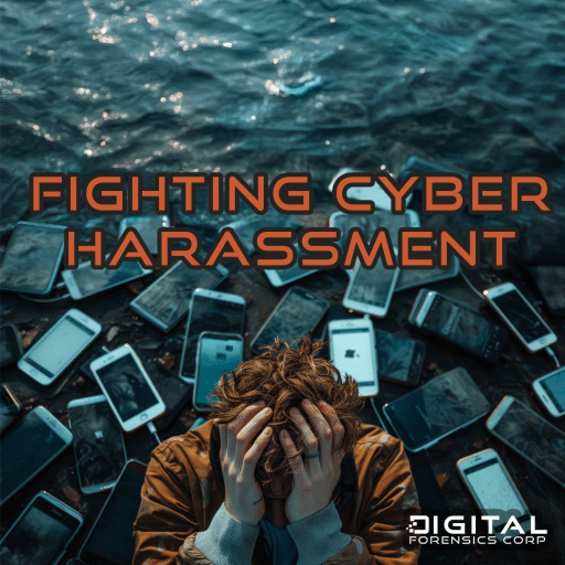 An young person contemplates how to fight against cyber harassment