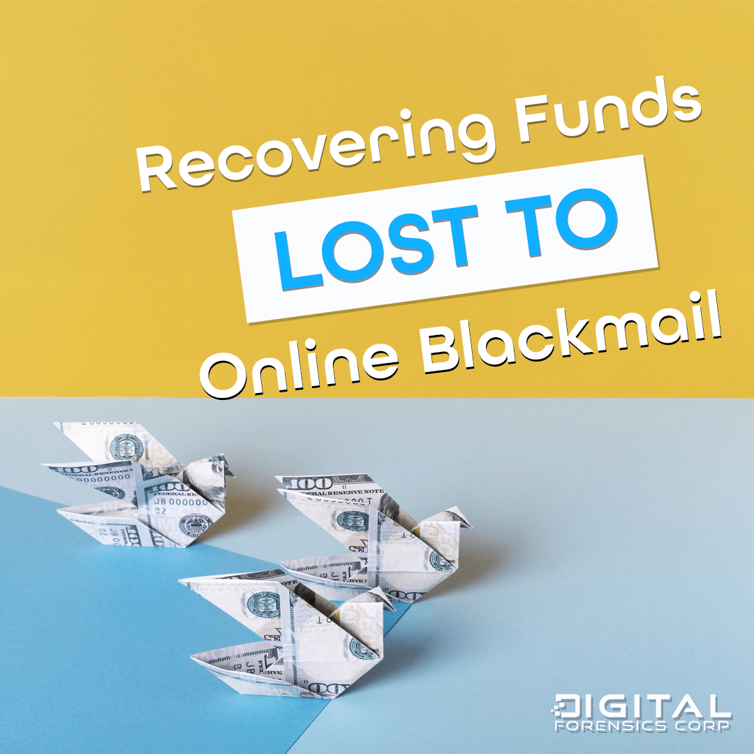 Recover the funds you lost to scammers in an blackmail scam.